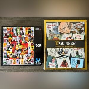 BUNDLE OF 1000pc PUZZLES- “GUINNESS” / “FINE SPIRITS”